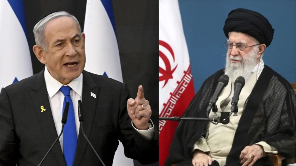 Israeli Prime Minister Benjamin Netanyahu (left) and Iranian Supreme Leader Ayatollah Ali Khamenei (right) - India India TV