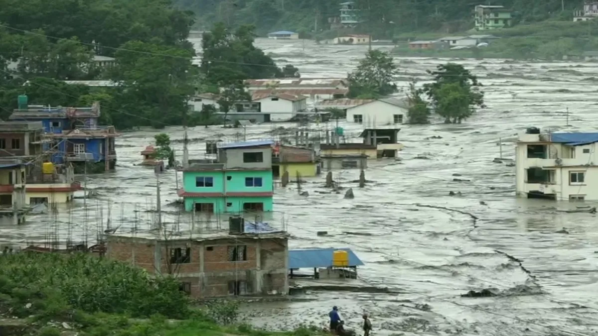 Flooding occurred in many districts of Nepal-India Hindi TV