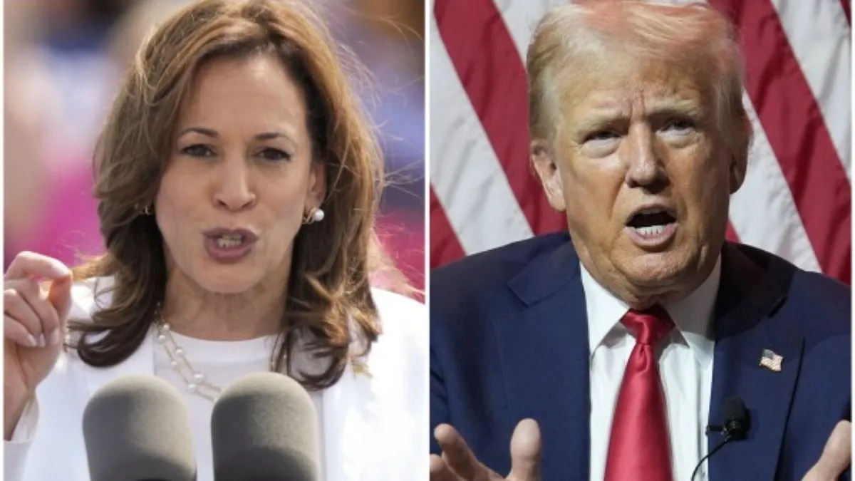 US Presidential Candidates Kamala Harris and Donald Trump from the Republican Party. - Hindi Indian TV