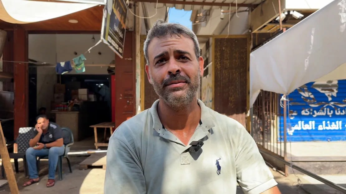 Haitham Badri, from Deir al-Balah in central Gaza, said his children could not find enough flour to make bread.