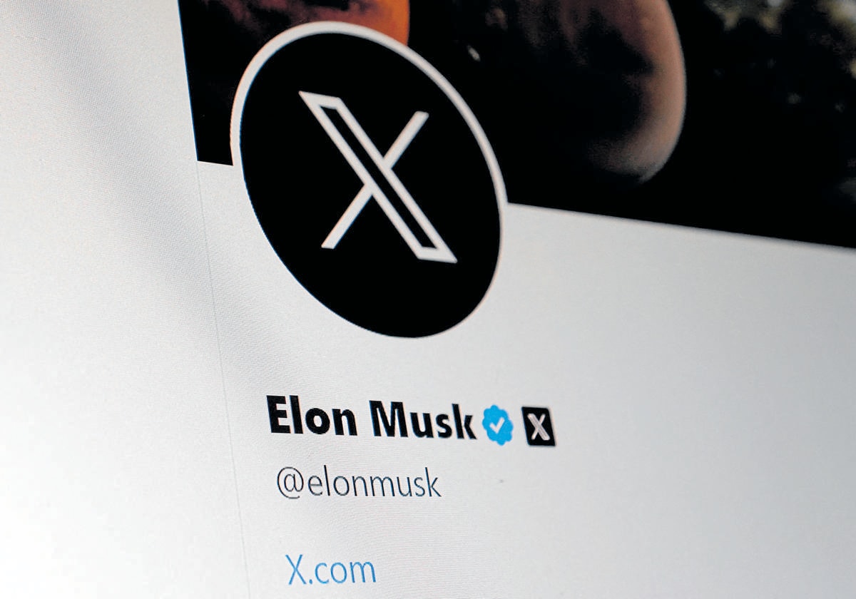 Elon Musk's profile on his social network X